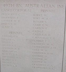 Private Norman Sydney Birchall